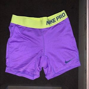 Nike Pro purple spandex